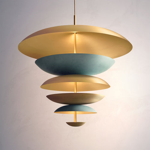 Carousel Chandelier Verdigris