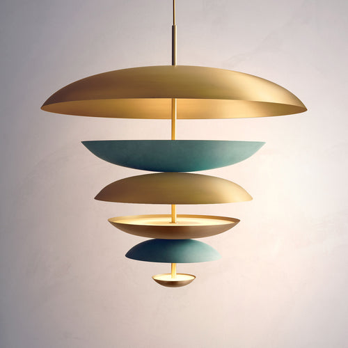 Carousel Chandelier Verdigris