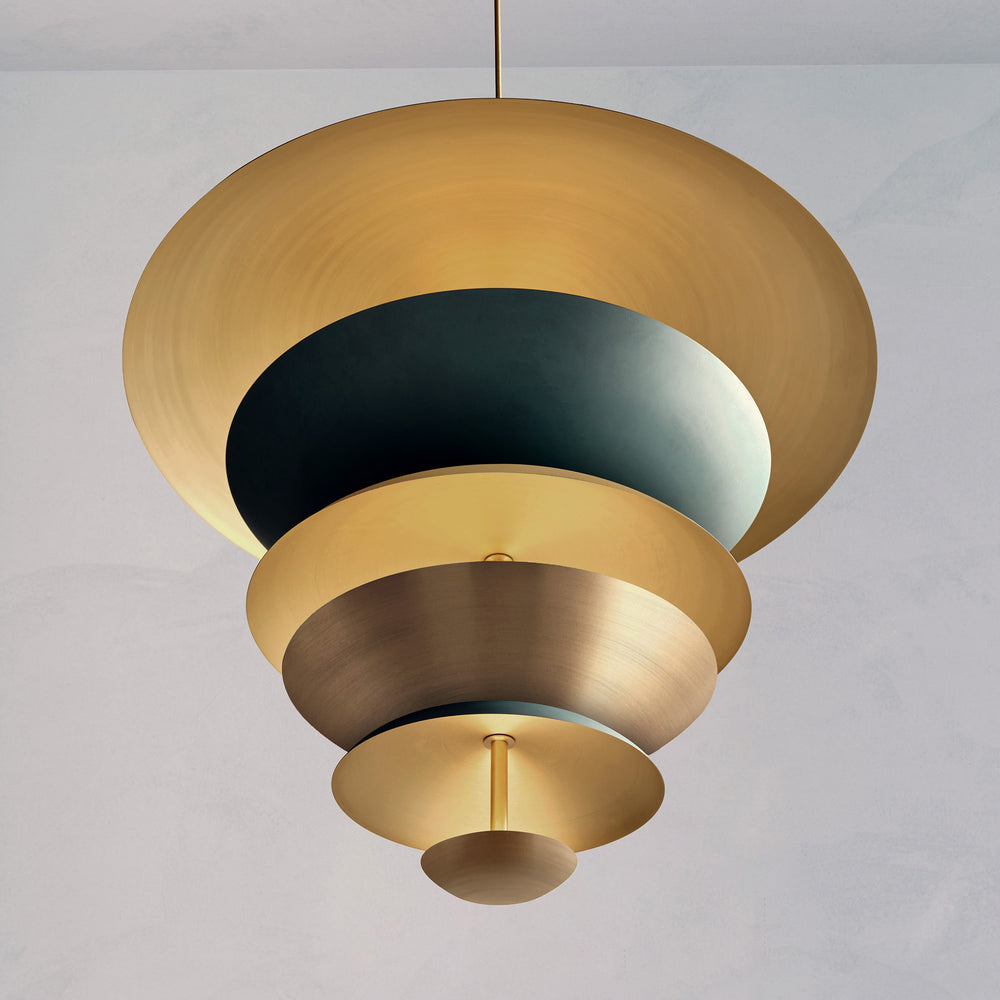 Carousel Chandelier Verdigris