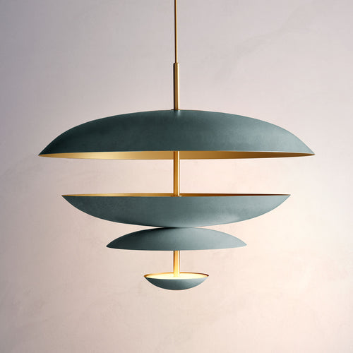 Chandelier Verdigris