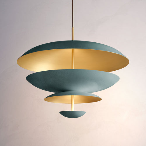 Chandelier Verdigris