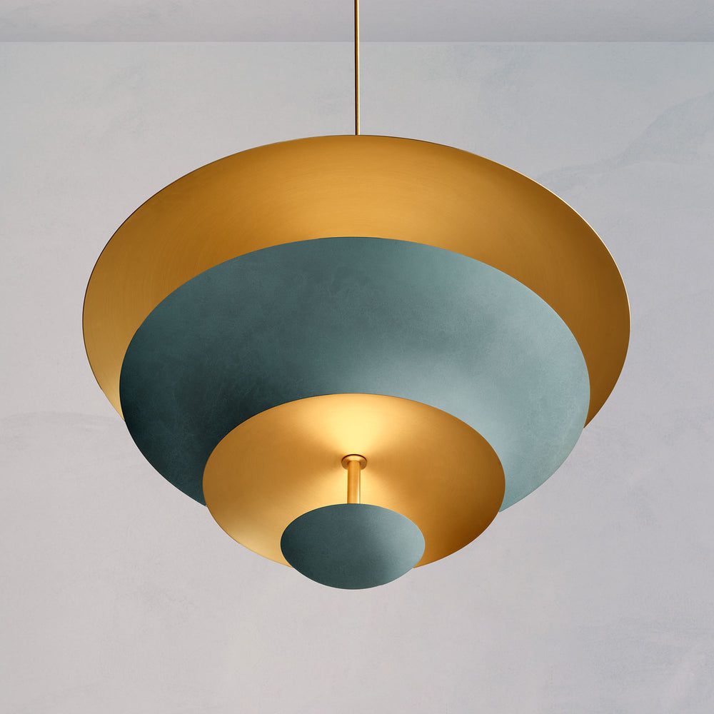 Chandelier Verdigris