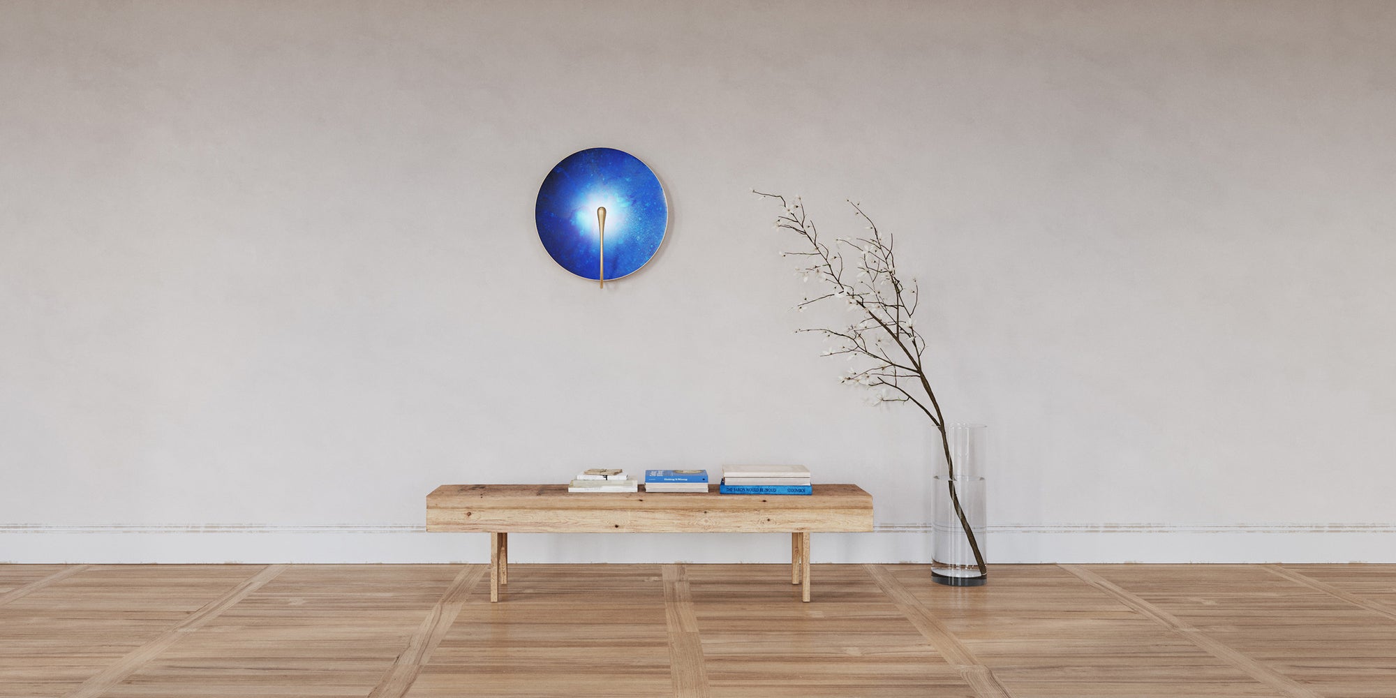 Atelier001 Cosmic Azure Wall Light With Bench