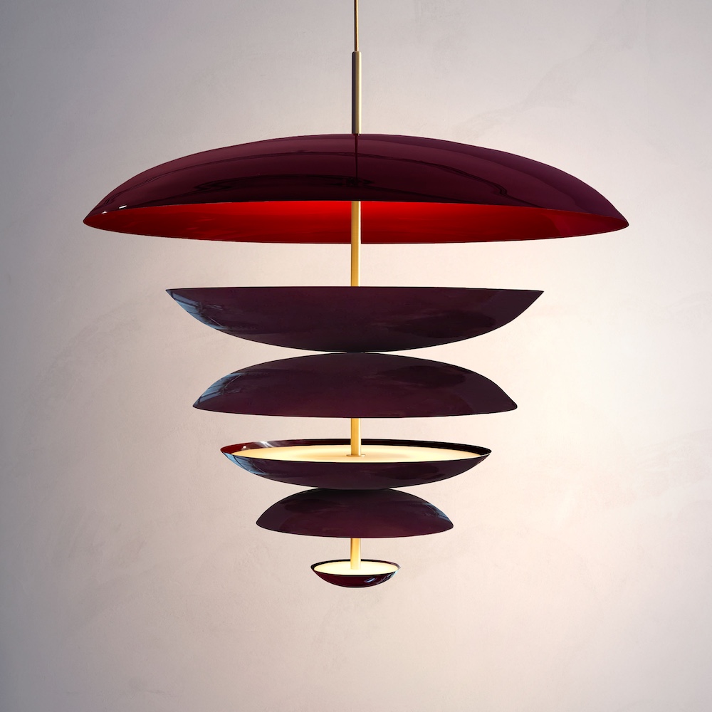 Maroon Chandelier XL