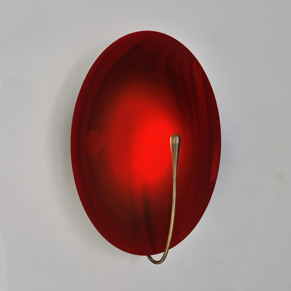 Maroon Wall Light XL